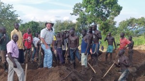 Working on the RAU Guesthouse slab