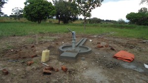 Our new R.A.U. well. Thank you Jesus! Our next step will be to build a tower for 10,000 liter tank which will gravity feed all our systems. We also hope to get a solar pump installed.