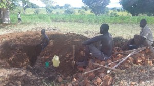 Today we had men start on our septic system. I am having it built the way we have our systems in American. It is completely 