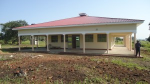View from the front (south side). The veranda in the front is 15 feet while the veranda on the other three sides is 10 feet. 