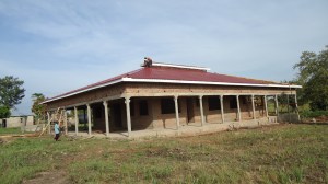 Roof near completion