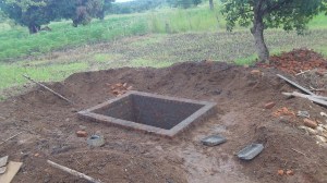 Septic tank is ready to be plastered.
