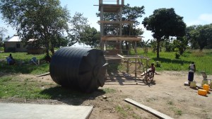 Setting the water tank 