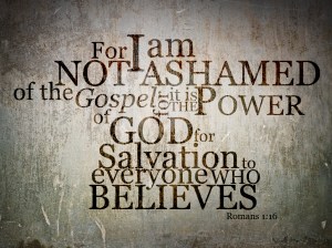 For I am not ashamed poster