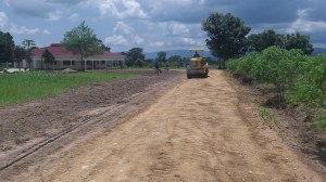 The nicest driveway in Northwestern Uganda