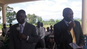 The Member of Ugandan Parliament for this area gave a speech welcoming RAU and thanking RAU. After speaking he cut the ribbon officially declaring the Guesthouse open "for the glory of God". (See video below)