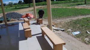 Equipping a place from scratch requires many things we often forget...where and on what will 20 plus people eat and sit?people sit?