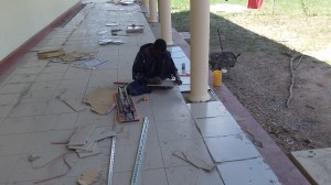 Veranda Tile work