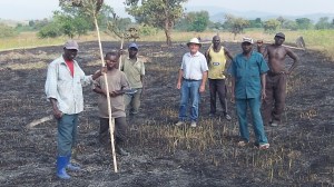 With the brush clearing crew. Can you picture soybeans here?