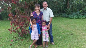 In Kampala with the Bukenya children