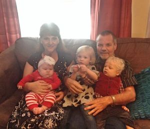 Carol and I with our grandchildren