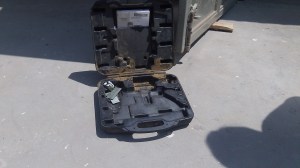 We are finding that a number of small things were stolen when the container was being inspected and kept in Kampala by the Ugandan Revenue Authority. When this case was opened the nail gun was not there!