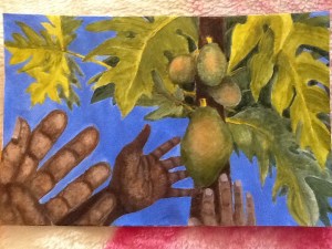 Papaya painting