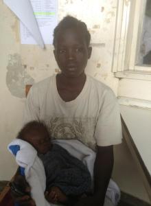 2 month old Mildred with hydrocephalus