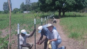 25% of RAU's perimeter fence is complete. Posts and wire are needed for the remaining 75%