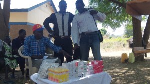 Standing: Pastor Geoffrey and and Pastor Tobious