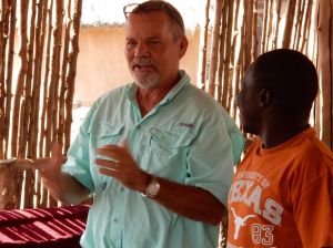 Preaching with Godfrey at my side